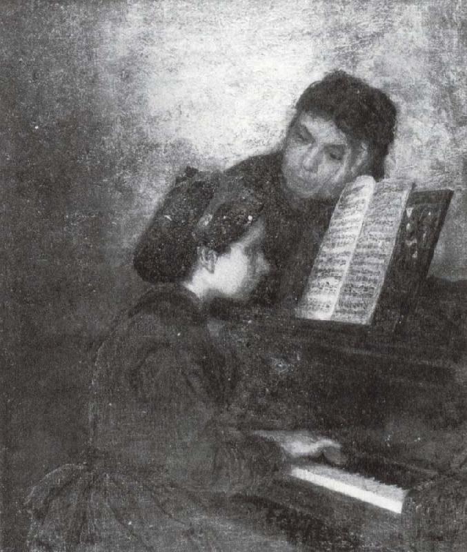 Thomas Eakins Am Klavier France oil painting art
